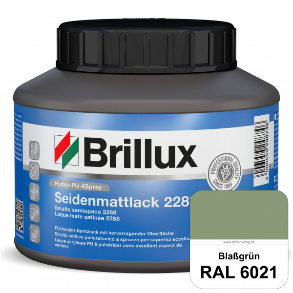 Hydro-PU-XSpray Seidenmattlack 2288 (RAL 6021 Blassgrün) hochwertiger Lack speziell für das XVLP-Spr