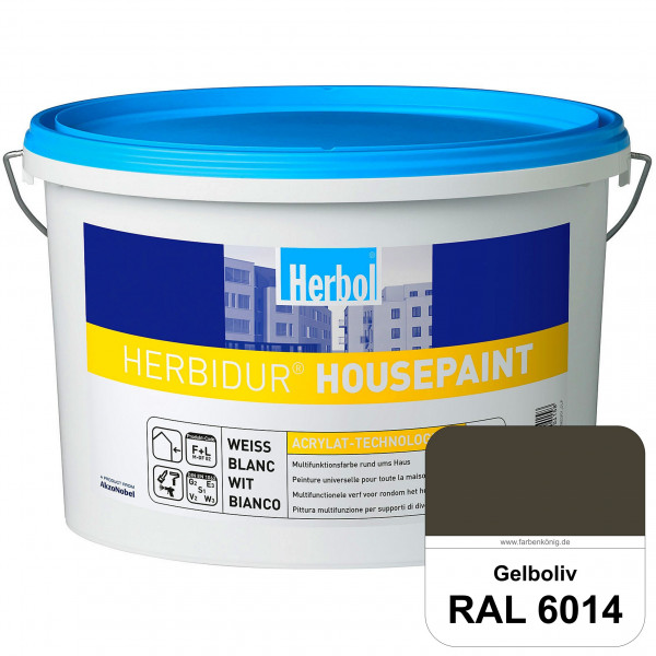 Herbidur Housepaint (RAL 6014 Gelboliv) seidenmatte Reinacrylat-Fassadenfarbe