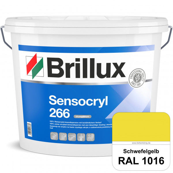 Sensocryl ELF 266 (RAL 1016 Schwefelgelb) stumpfmatte hochwertige Reinacrylat-Innendispersion für Ar