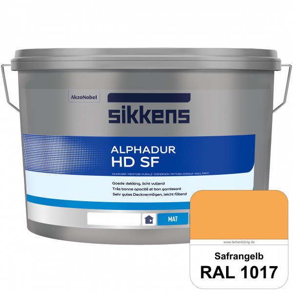 Alphadur HD SF (RAL 1017 Safrangelb) matte hochdeckende waschbeständige Innenwandfarbe