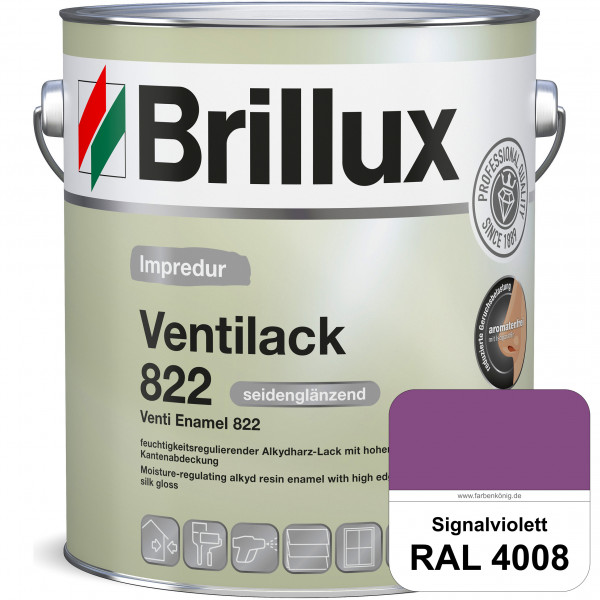 Impredur Ventilack 822 (RAL 4008 Signalviolett) Seidenglanzlack (lösemittelhaltig) Fenster & Türen i