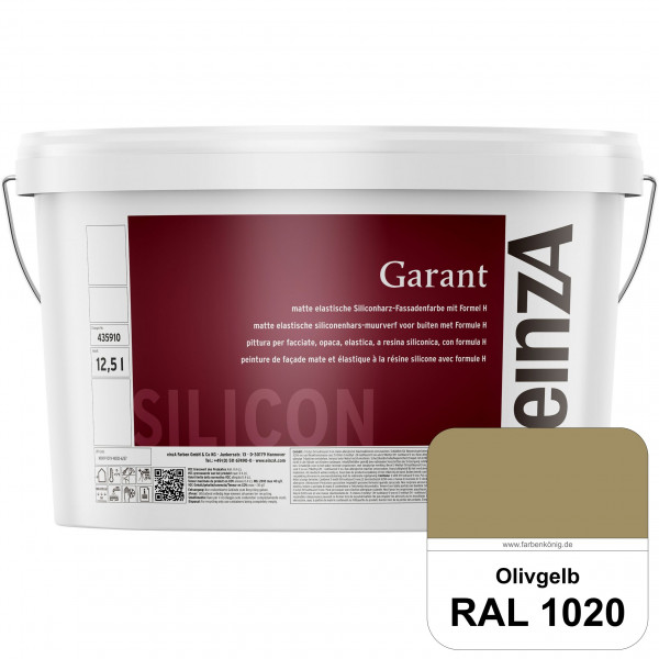 einzA Garant (RAL 1020 Olivgelb) elastische Siliconharz-Fassadenfarbe