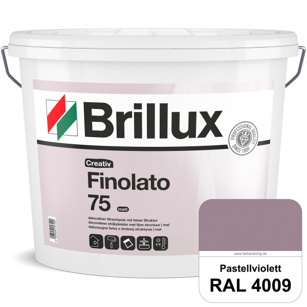 Creativ Finolato 75 (RAL 4009 Pastellviolett) Verarbeitungsfertige, quarzgefüllte Dispersionsfarbe f