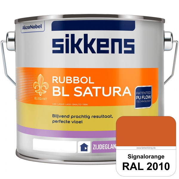 Rubbol BL Satura (RAL 2010 Signalorange) seidenglänzender PU-Lack (wasserbasiert) innen & außen