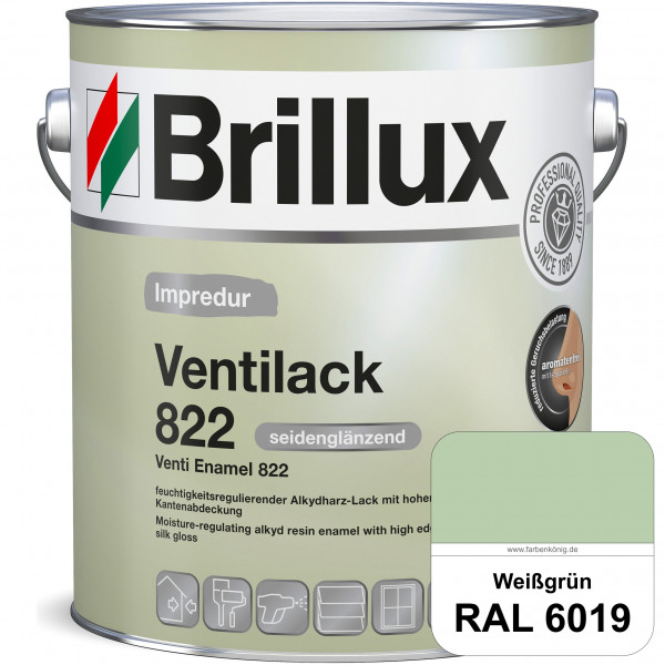 Impredur Ventilack 822 (RAL 6019 Weißgrün) Seidenglanzlack (lösemittelhaltig) Fenster & Türen innen