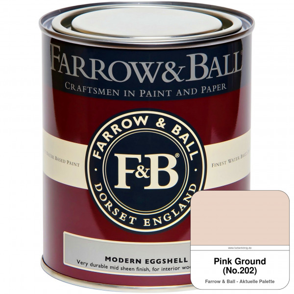 Modern Eggshell (B-Ware) - 5 Liter (Pink Ground No. 202 - Farrow & Ball - Archivkollektion)