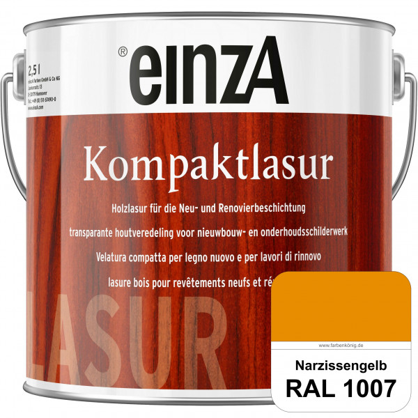 einzA Kompaktlasur (RAL 1007 Narzissengelb) Lasuranstrich für den Neu- und Renovieranstrich