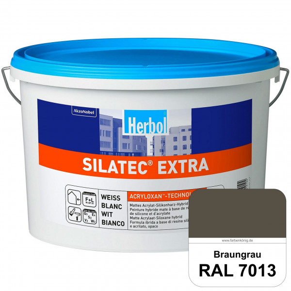 Silatec Extra (RAL 7013 Braungrau) Siliconharz-Hybrid-Fassadenfarbe