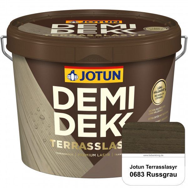 DEMIDEKK Terrasslasyr - Holzöl (0683 Russgrau)