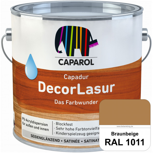 Capadur DecorLasur (RAL 1011 Braunbeige) Gestaltung & Schutz von maßhaltigen Holzbauteilen wie Fenst