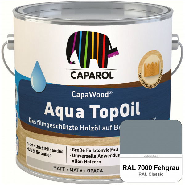 CapaWood® AquaTopOil (RAL 7000 Fehgrau)