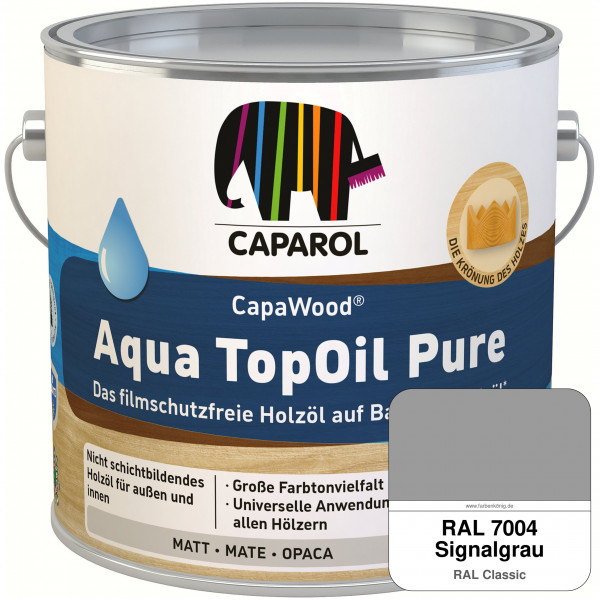 CapaWood® AquaTopOil Pure (RAL 7004 Signalgrau) - ersetzt CapaGreen Holz-Öl Aqua