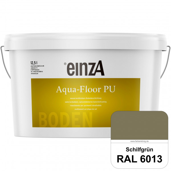 einzA Aqua-Floor PU (RAL 6013 Schilfgrün) seidenglänzender Acryl-PU-Bodenbeschichtung