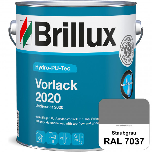 Hydro-PU-Tec Vorlack 2020 (RAL 7037 Staubgrau) hochwertiger Vorlack für grundierte bzw. gespachtelte