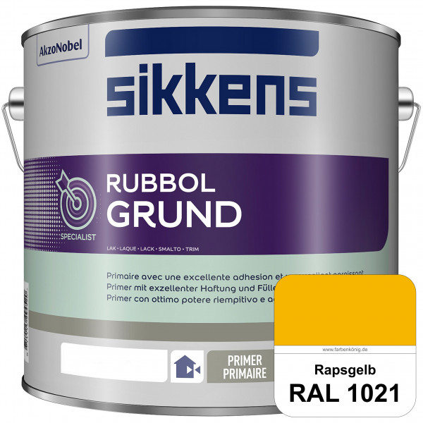 Rubbol Grund (RAL 1021 Rapsgelb) Seidenmatte Grund- und Zwischenbeschichtung auf Kunstharzbasis (inn