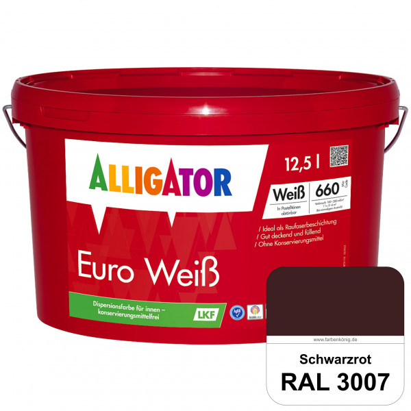 Euro Weiß LKF (RAL 3007 Schwarzrot)