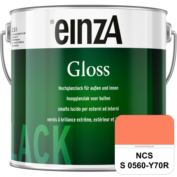 einzA Gloss (NCS S 0560-Y70R) Hochwertiger Alkydharzlack in Premium-Qualität, hochglänzend.