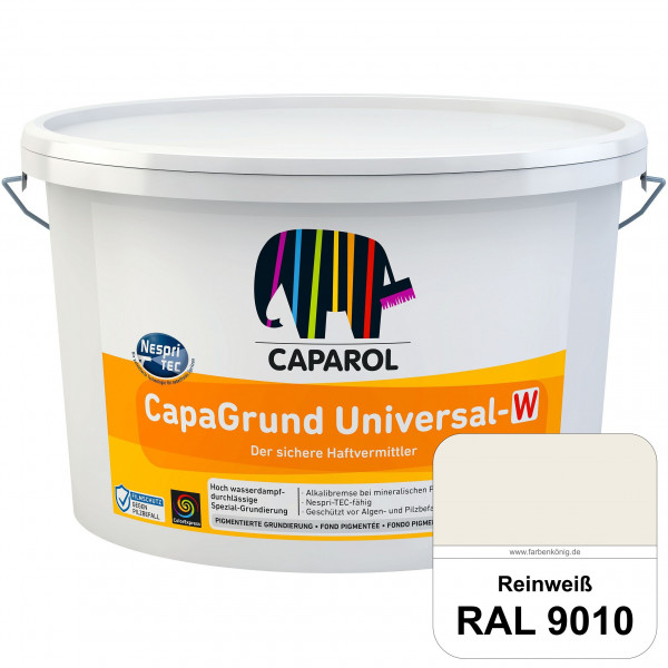 CapaGrund Universal-W (RAL 9010 Reinweiß) hoch wasserdampfdurchlässige Spezial-Grundierung (innen &