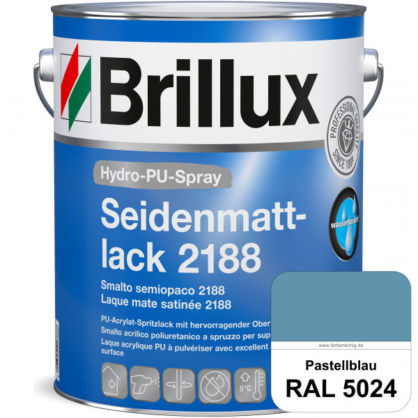 Hydro-PU-Spray Seidenmattlack 2188 (RAL 5024 Pastellblau) hochwertiger Lack speziell für das XVLP-Sp