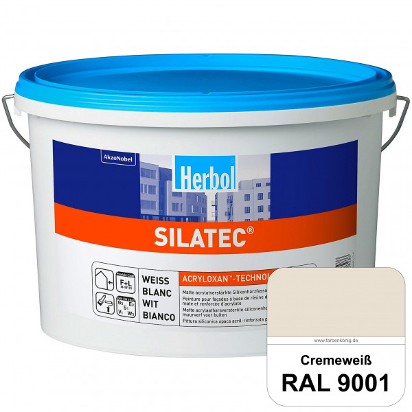 Silatec (RAL 9001 Cremeweiß) Acrylatverstärkte, füllende Siliconharz-Fassadenfarbe