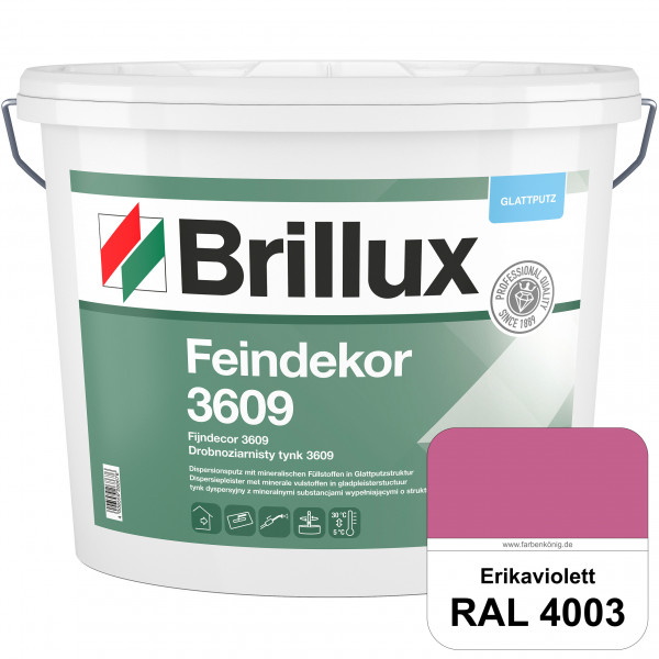 Feindekor ELF 3609 (RAL 4003 Erikaviolett) Glattputz nach DIN EN 15824 zur Erzielung dekorativer und