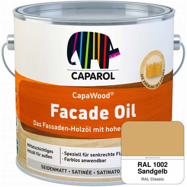 CapaWood® Facade Oil (RAL 1002 Sandgelb)