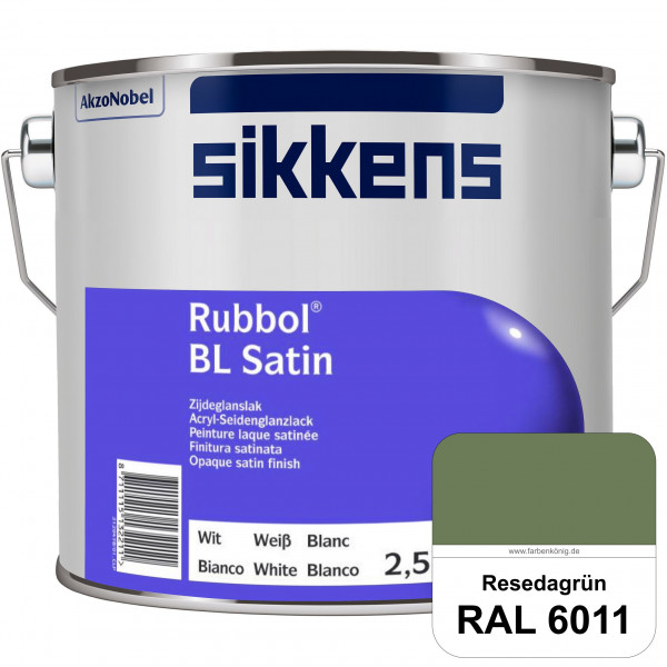 Rubbol BL Satin (RAL 6011 Resedagrün) hochelastischer & seidenglänzender Lack (wasserbasiert) innen