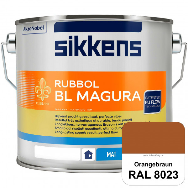 Rubbol BL Magura (RAL 8023 Orangebraun) matter PU-Lack (wasserbasiert) innen & außen
