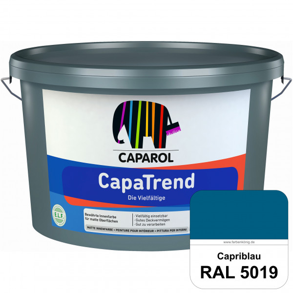 CapaTrend (RAL 5019 Capriblau) matte hochdeckende Dispersionsfarbe für den Innenbereich