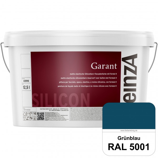 einzA Garant (RAL 5001 Grünblau) elastische Siliconharz-Fassadenfarbe