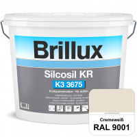Silcosil KR K3 3675 (RAL 9001 Cremeweiß) siliconverstärkter Dekorputz, Kratzputzstruktur, wetterbest