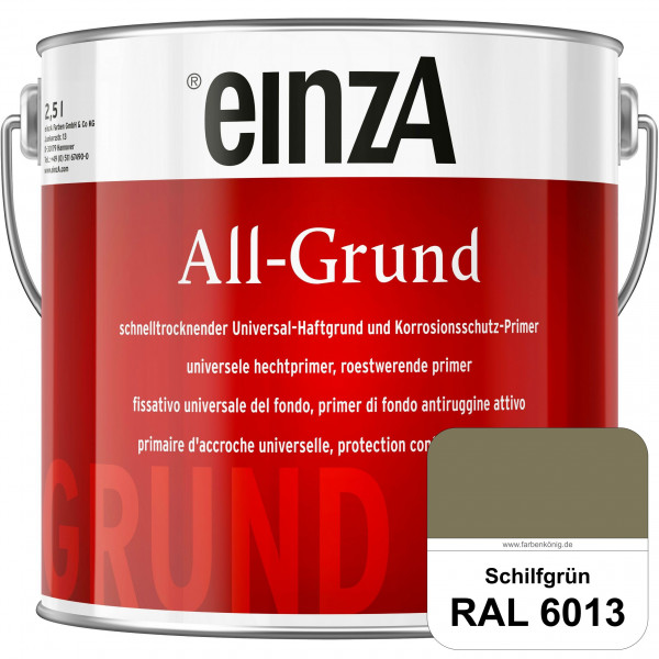 einzA All-Grund (RAL 6013 Schilfgrün) Schnelltrocknender Haftgrund & Korrosionsschutz-Primer