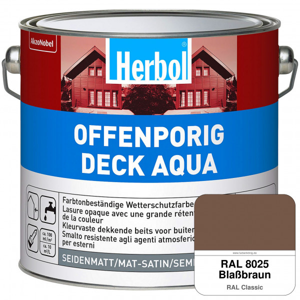 Offenporig-Deck Aqua (RAL 8025 Blassbraun)