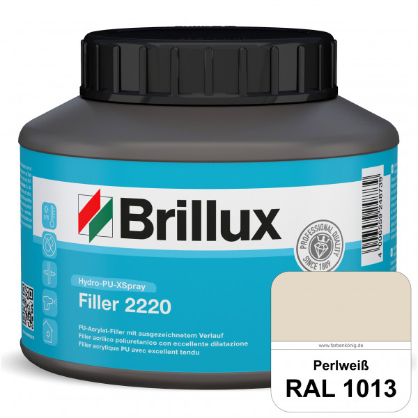 Hydro-PU-XSpray Filler 2220 (RAL 1013 Perlweiß) wasserbasierter Premium-Filler für XVLP-Spritzverfah