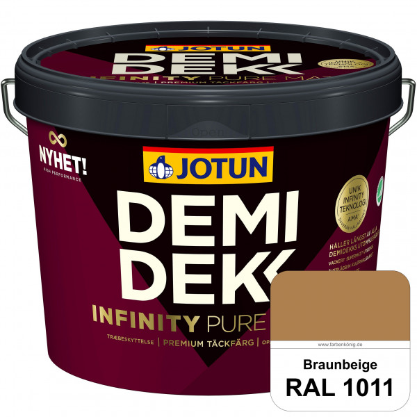 DEMIDEKK Infinity Pure Mat (ehemals Demidekk Ultimate Helmatt) - Deckende, matte Holzfarbe (RAL 1011