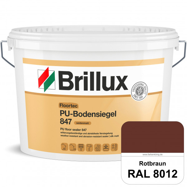 Floortec PU-Bodensiegel ELF 847 (RAL 8012 Rotbraun) seidenmatt, witterungsbeständig, außen & innen