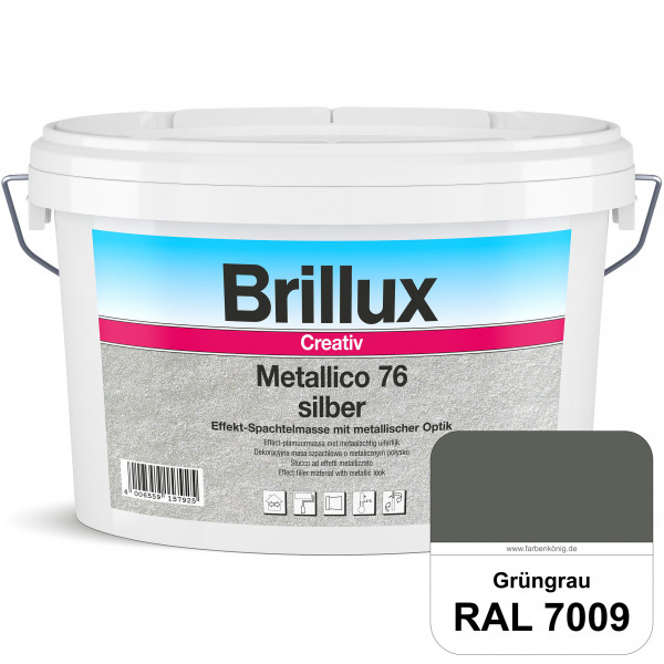 Creativ Metallico 76 (RAL 7009 Grüngrau) Effektspachtelmasse für Oberflächen mit metallischer Optik