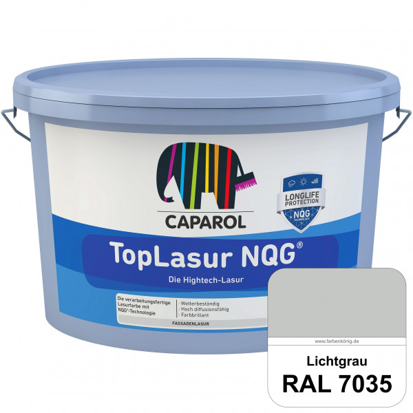 TopLasur NQG® (RAL 7035 Lichtgrau) Verarbeitungsfertige Lasur auf Basis der Nano-Quarz-Gitter Techno