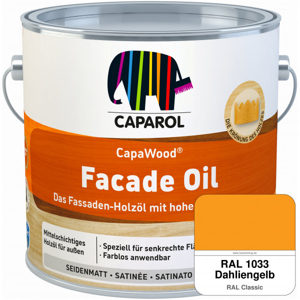 CapaWood® Facade Oil (RAL 1033 Dahliengelb)