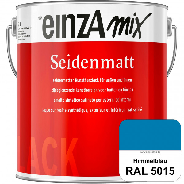 einzA Seidenmatt (RAL 5015 Himmelblau) Lösemittelhaltiger Seidenmattlack