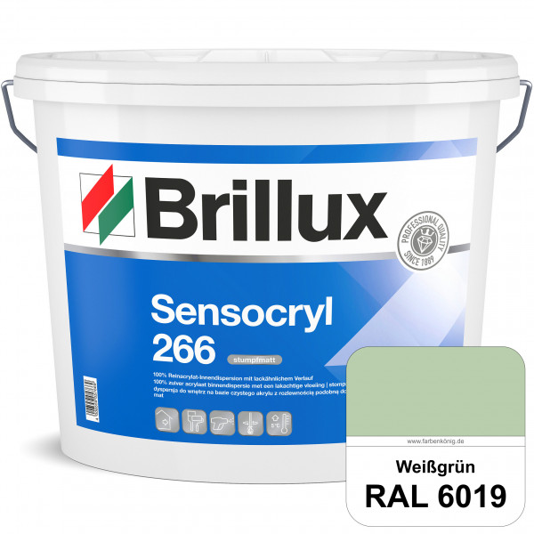 Sensocryl ELF 266 (RAL 6019 Weißgrün) stumpfmatte hochwertige Reinacrylat-Innendispersion für Artzpr