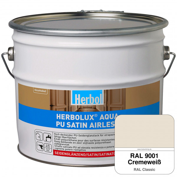 Herbolux Aqua PU Satin Airless (RAL 9001 Cremeweiß)