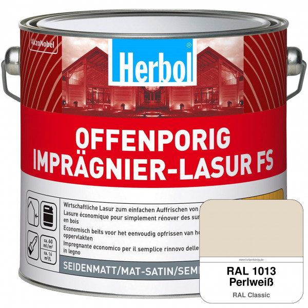 Offenporig Imprägnier-Lasur FS (RAL 1013 Perlweiß)