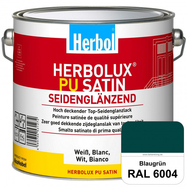 Herbolux PU Satin (RAL 6004 Blaugrün) Top-PU-Seidenglanzlack (Innen & Außen)