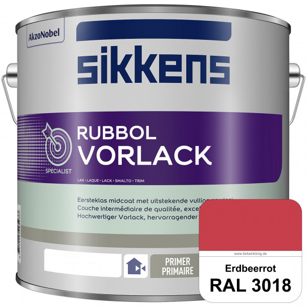 Rubbol Vorlack (RAL 3018 Erdbeerrot) Aromatenfreier Vorlack der Spitzenklasse (außen & innen)
