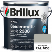 2K-Aqua Seidenmattlack 2388 (RAL 7038 Achatgrau) mechanisch und chemisch hoch belastbar für außen & 