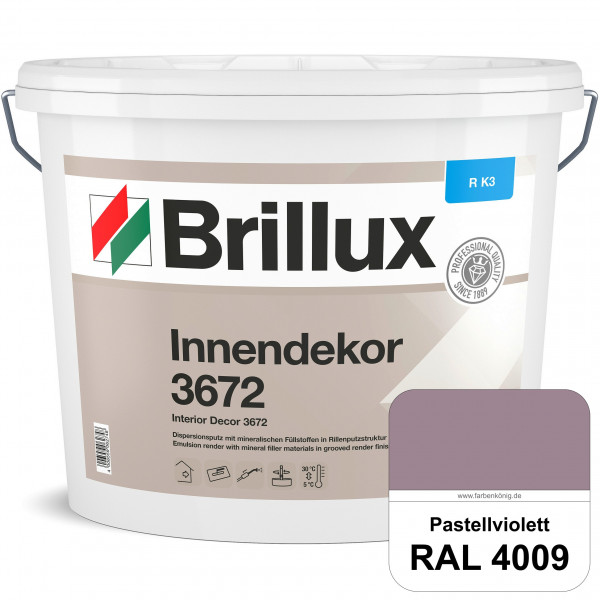 Innendekor ELF R-K3 3672 (RAL 4009 Pastellviolett) Kratzputz zur Erzielung dekorativer und strapazie