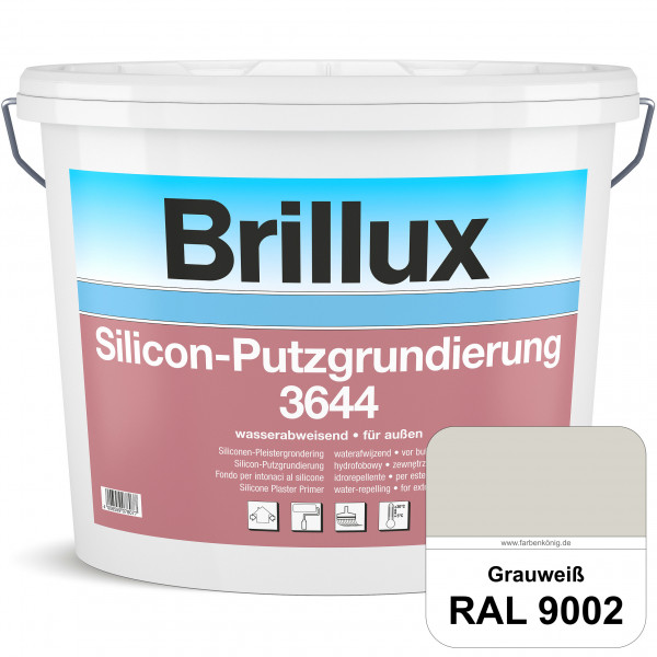 Silicon-Putzgrundierung 3644 (RAL 9002 Grauweiß) Haftvermittelnde & quarzhaltige Grundierfarbe auf S