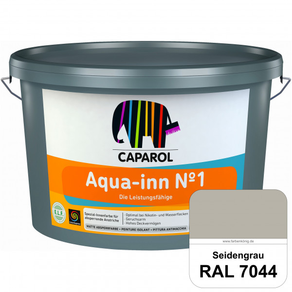 Aqua-inn Nº 1 (RAL 7044 Seidengrau) Wasserverdünnbare & hoch deckende Absperrfarbe (innen)