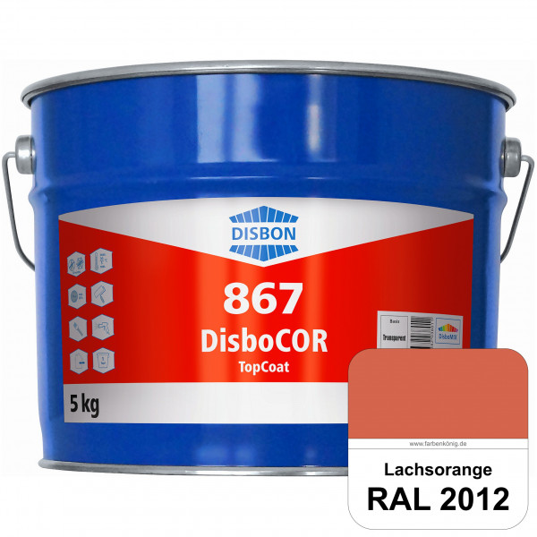DisboCOR 867 TopCoat (RAL 2012 Lachsorange) Anwendungsfreundliche Korrosionsschutz-Deckbeschichtung